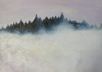 13 Vincent Leenhardt - Behind clouds - Huile sur toile - 40x40