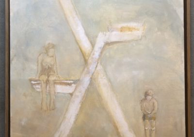 2 Michèle Eina - Le Plongeoir - Huile sur toile - format 46 x 61 cm