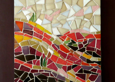 5 Anne Gourguet - Mosaique - Tableau terre de sienne2